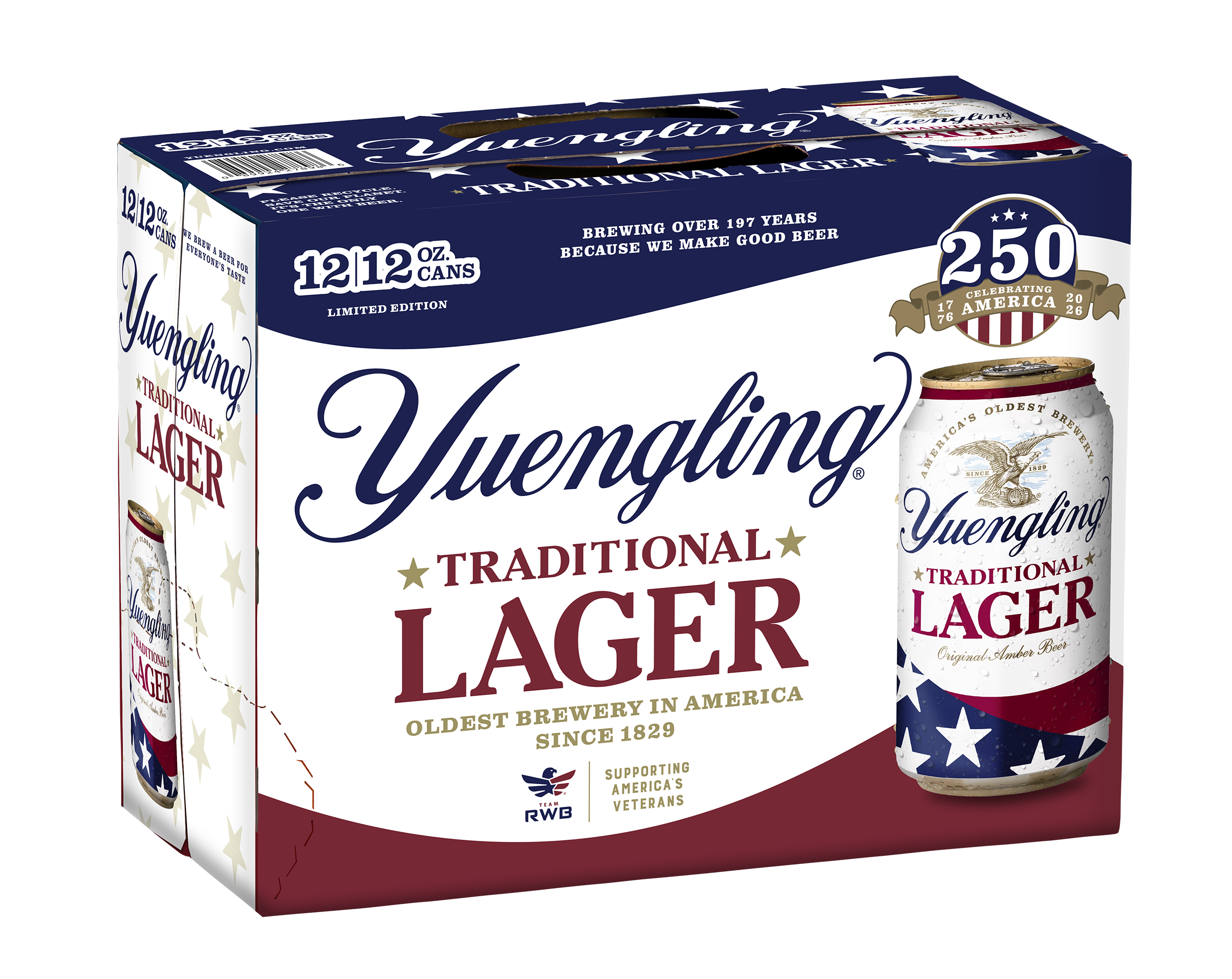Yuengling Honors America’s 250th with Limited Edition Lager Cans and Packs